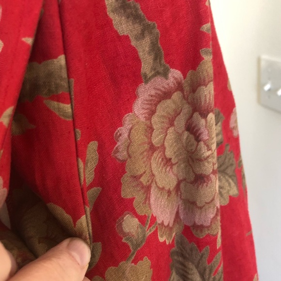 16W Vintage RALPH LAUREN Plus Linen Skirt - Picture 6 of 8